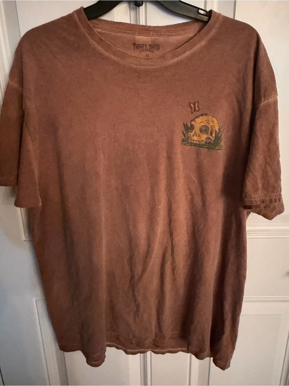 Men's Short Sleeve Graphic Tee in Washed Brown